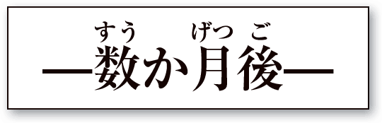 数か月後