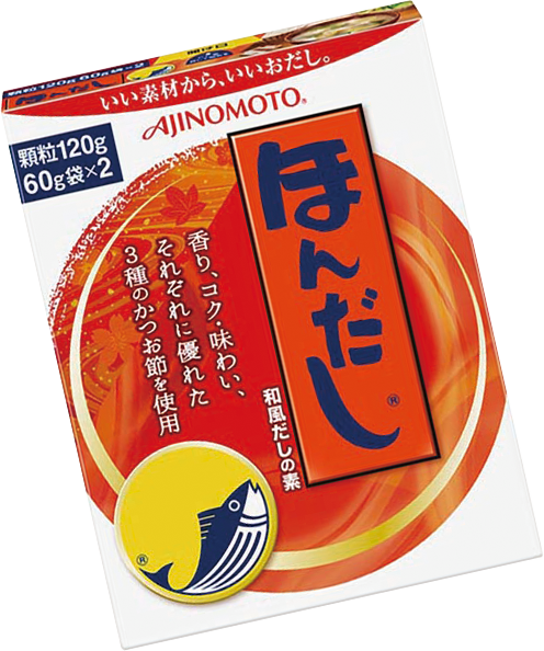 顆粒状の「ほんだし®」は乾燥され、包装工程に送られる。びんや袋、箱に包装され、検査に合格したものが出荷される